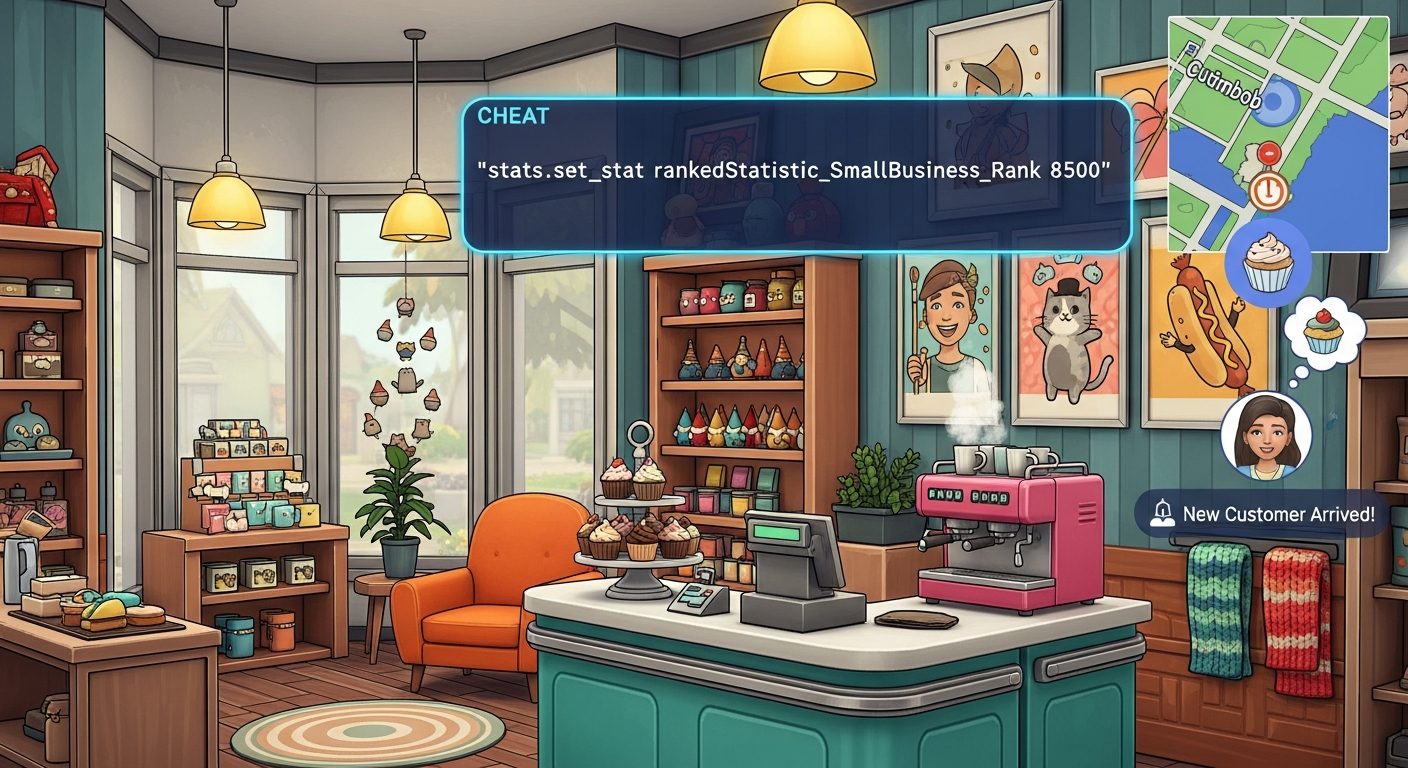 The Sims 4 Business & Hobbies: Small Business Cheat Codes