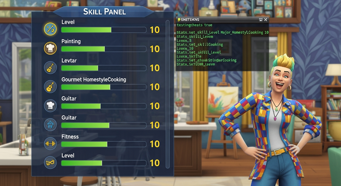 The Sims 4: Alle Skill-Cheats im Überblick